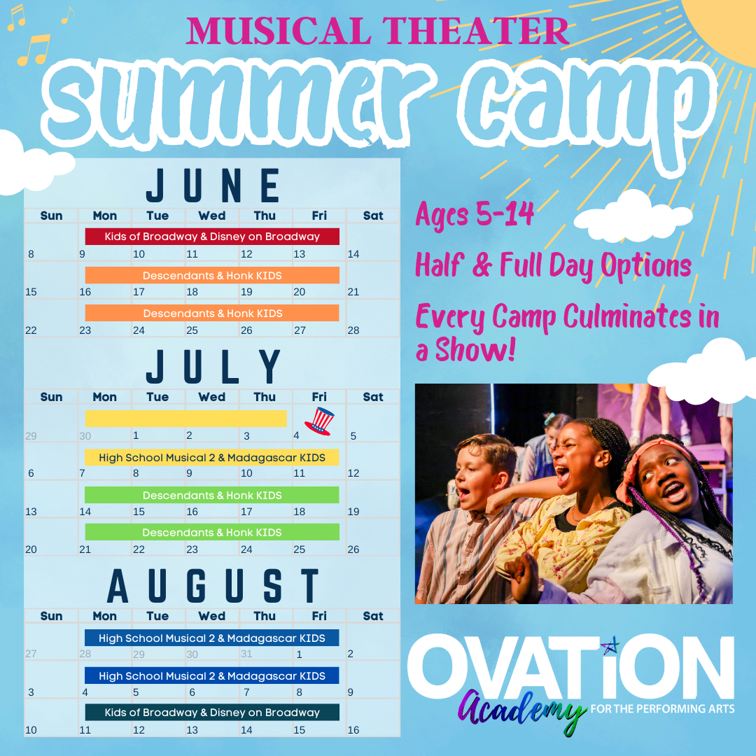 Summer camp calendar